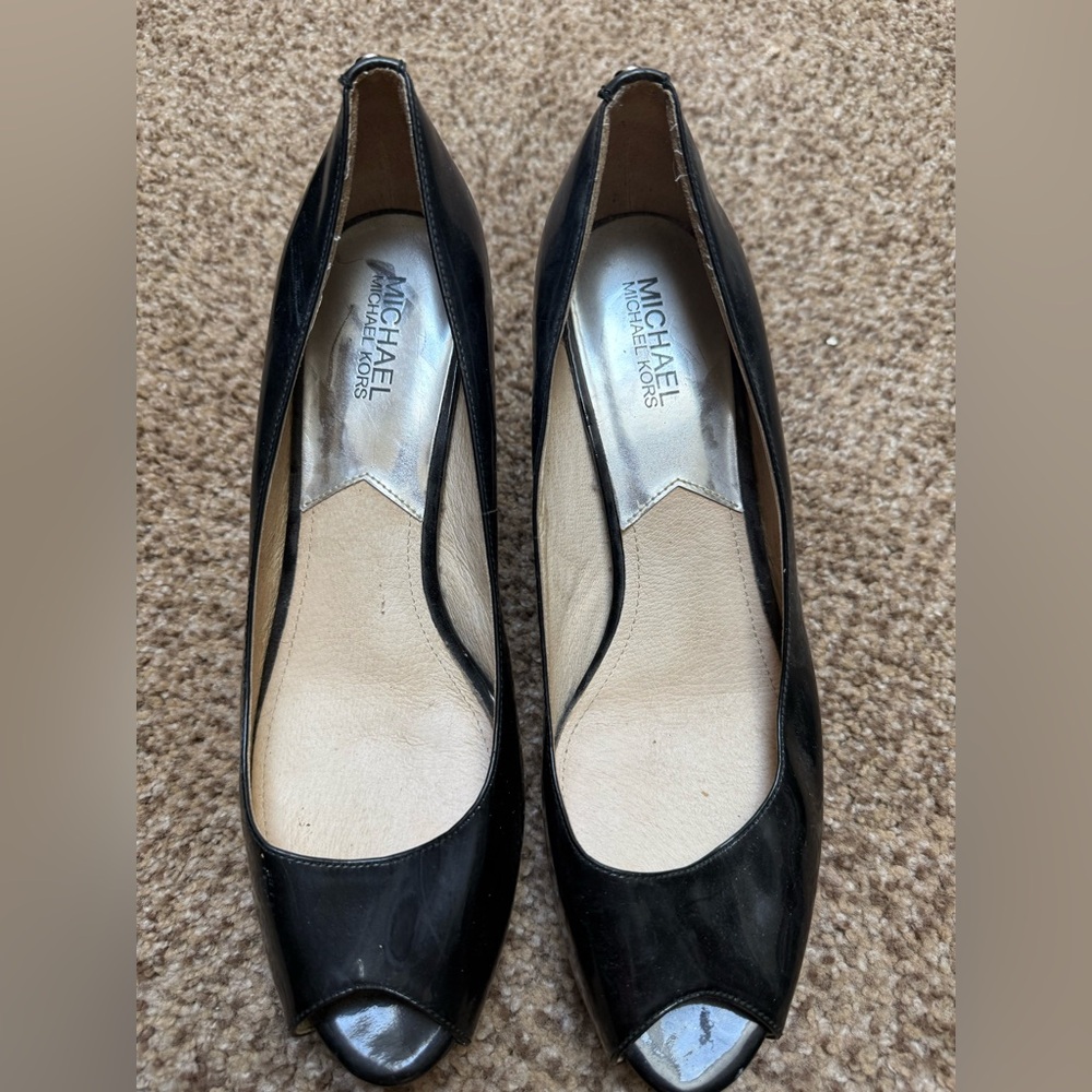 Michael Kors Black Leather Heels